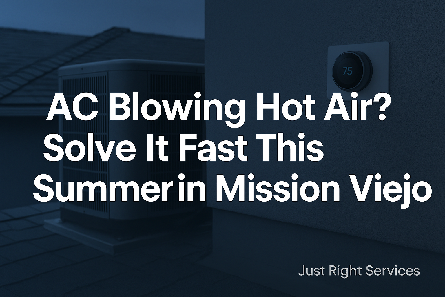 AC Blowing Hot Air? Solve It Fast This Summer in Mission Viejo