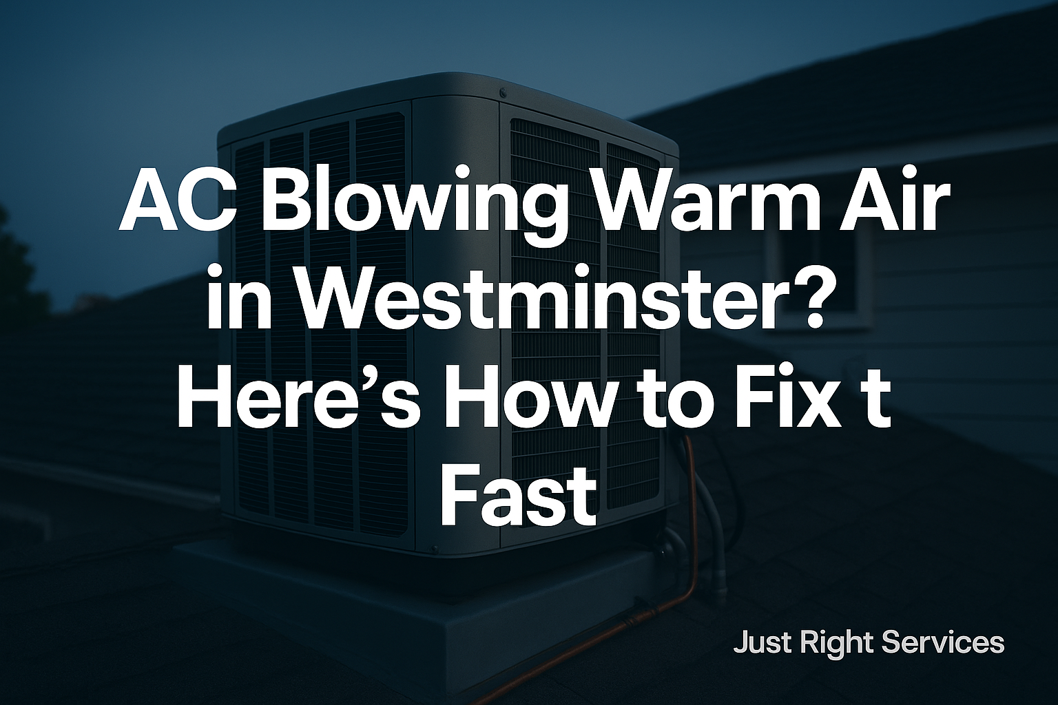 AC Blowing Warm Air in Westminster? Here’s How to Fix It Fast