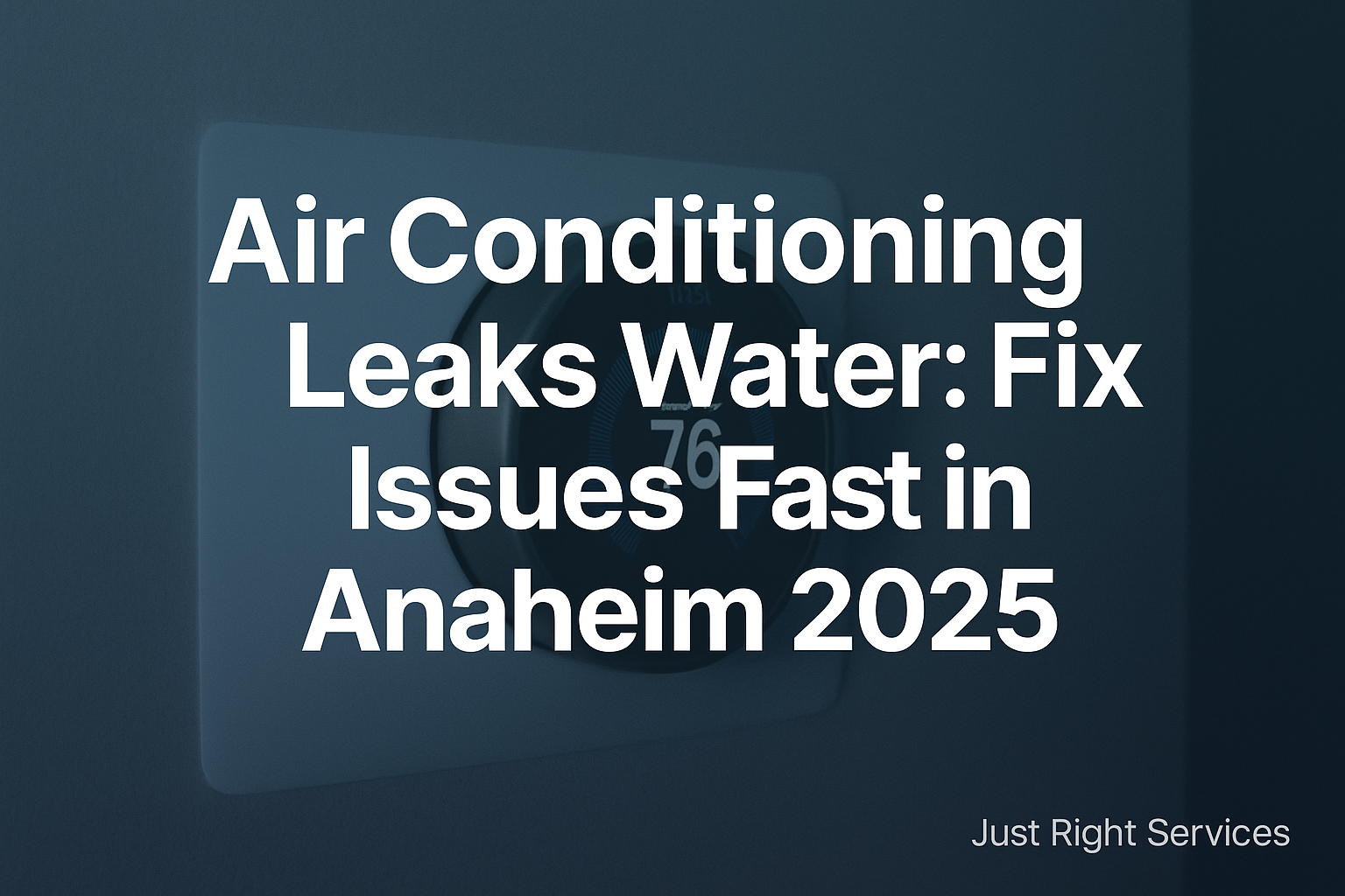 Air Conditioning Leaks Water: Fix Issues Fast in Anaheim 2025